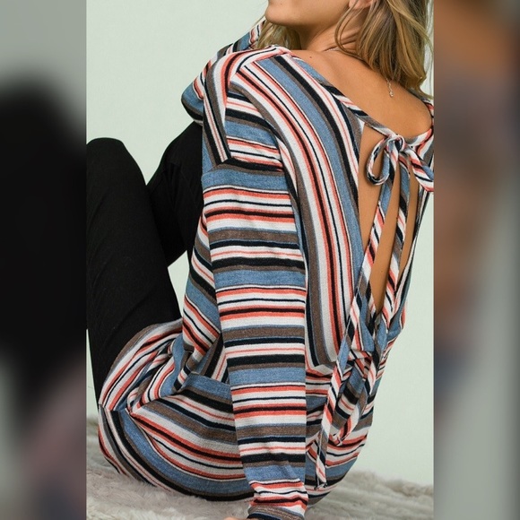 ❤️LAST 1! Striped Double Back Tue Tunuc! - Picture 4 of 6